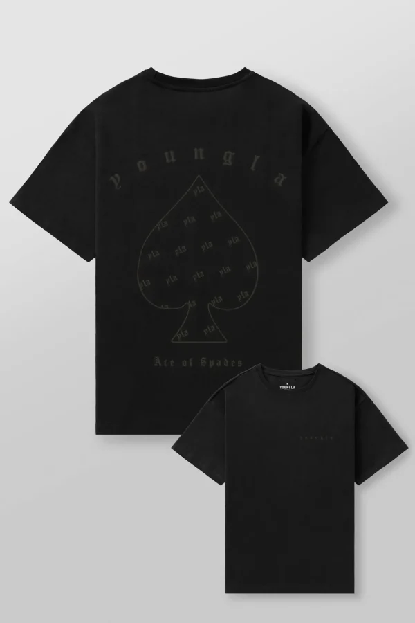Youngla Shirts<4098-Ace Of Spades Tees
