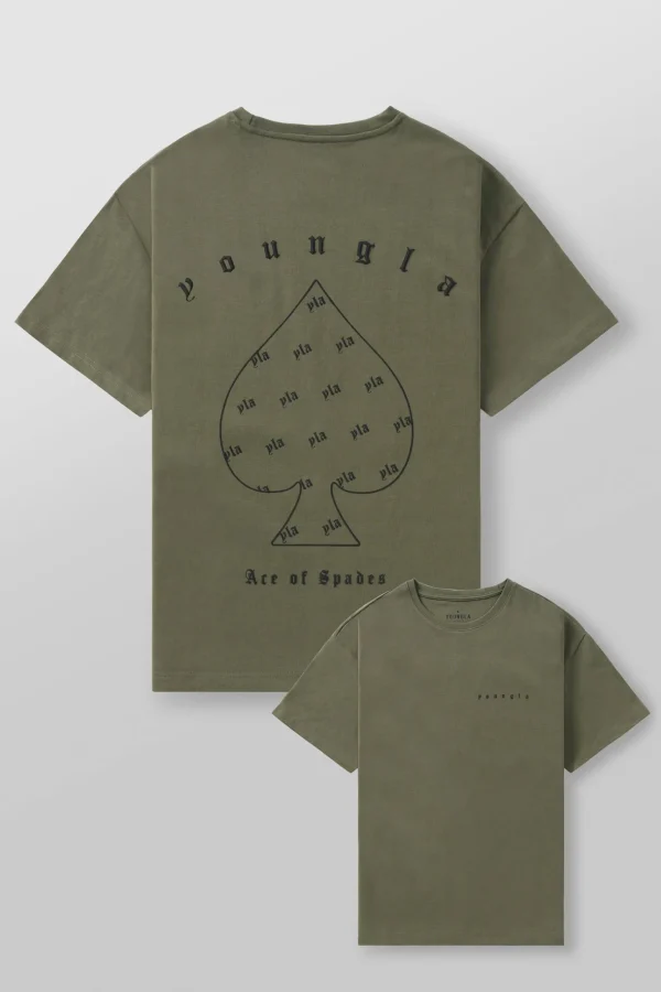 Youngla Shirts<4098-Ace Of Spades Tees