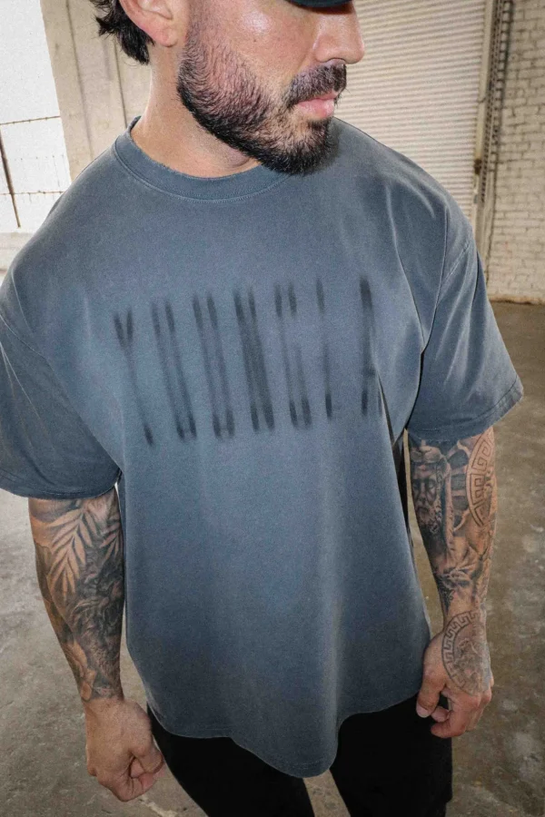 Youngla Shirts<4075-Blurry Heavyweight Tee