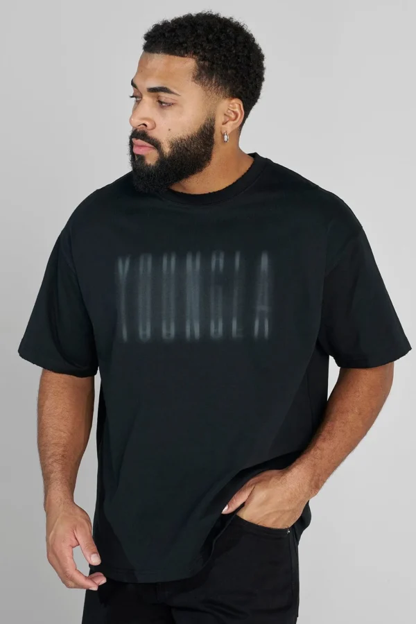 Youngla Shirts<4075-Blurry Heavyweight Tee