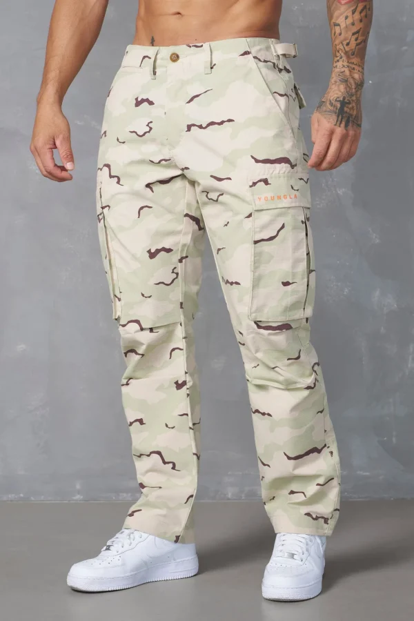 Youngla Pants & Jeans<602-Camo Tactical Cargos