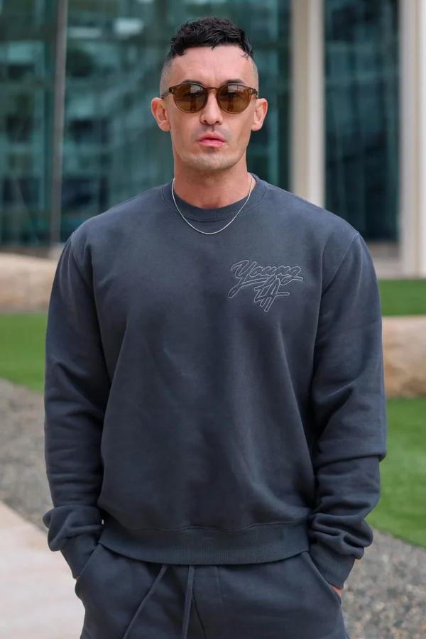 Youngla Outerwear<5092-Effortless Sets-Crewnecks