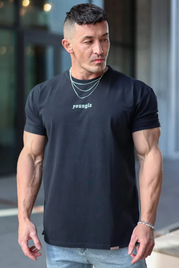 Youngla Shirts<4059-Fitted Metal Tee