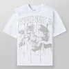 Youngla Shirts<4116-Floral Skull Tees