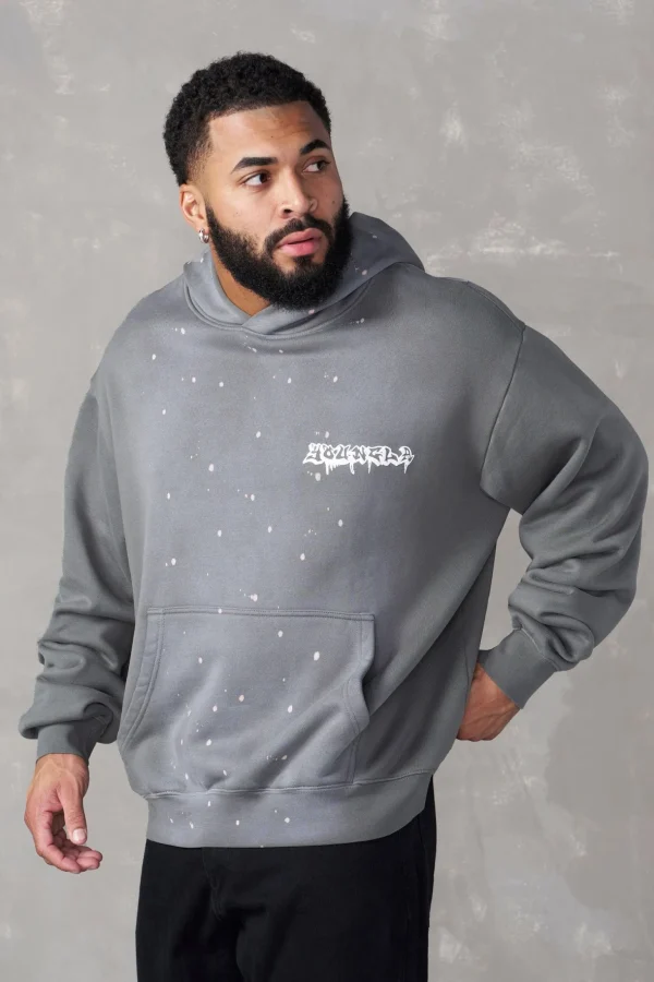 Youngla Outerwear<5081-Graffiti Hoodies