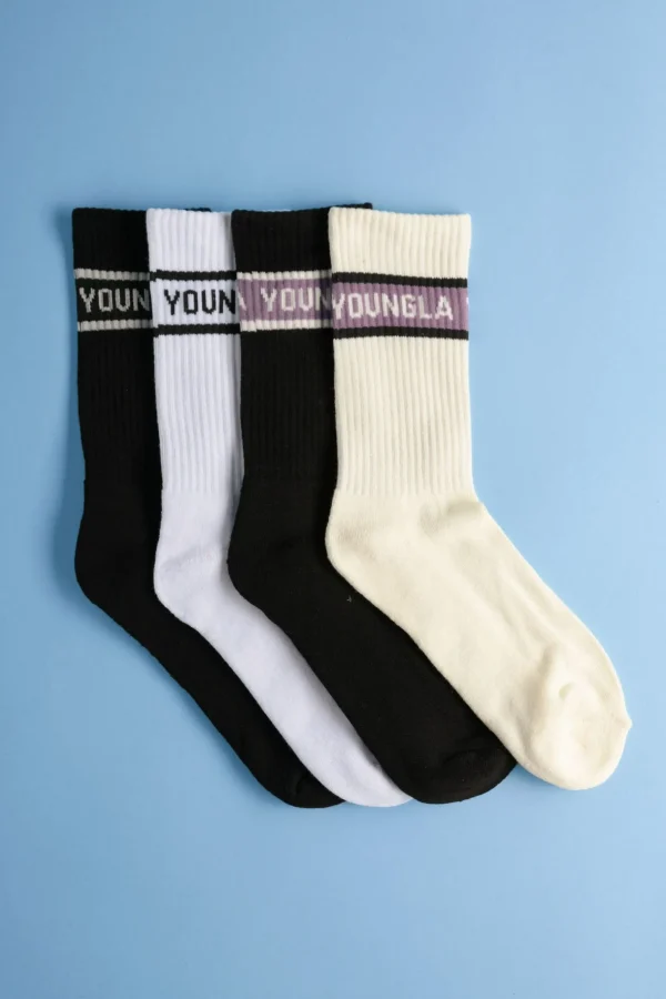 high_top_socks_pack_0.webp Youngla Accessories<712 High Top Socks 4-Pack