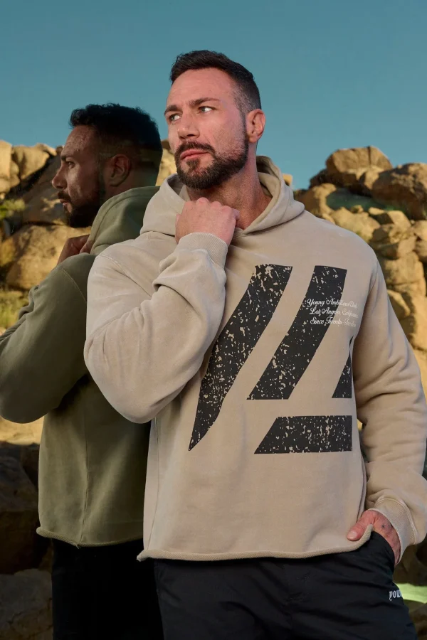 Youngla Outerwear<568-Icon Washed Hoodies