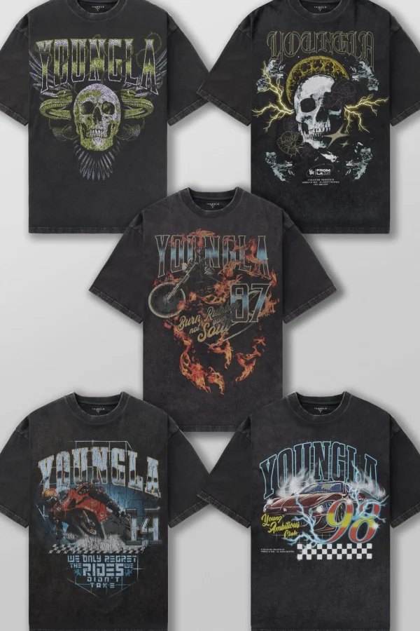 Youngla Shirts<4058-Inferno Tees