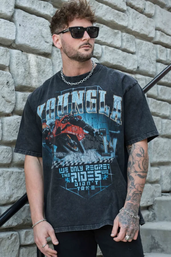 Youngla Shirts<4058-Inferno Tees