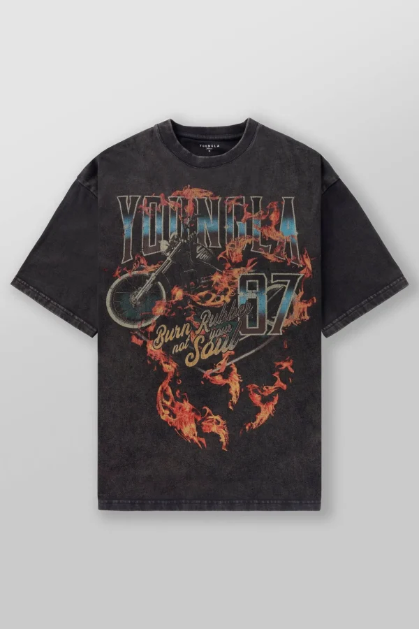 Youngla Shirts<4058-Inferno Tees