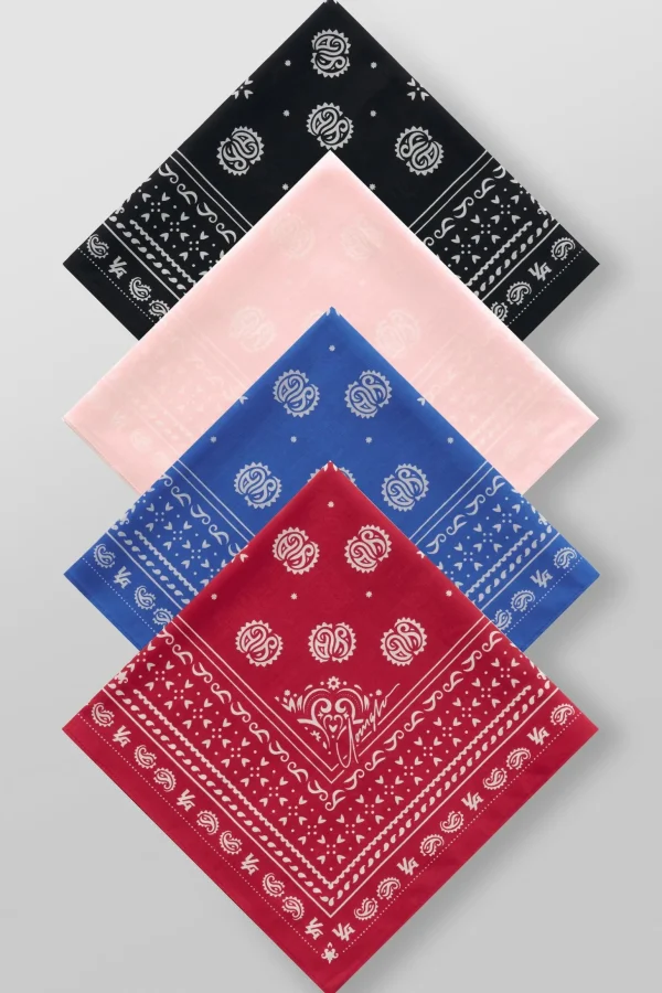 Youngla Accessories<9033-Lah Bandanas-4 Pack