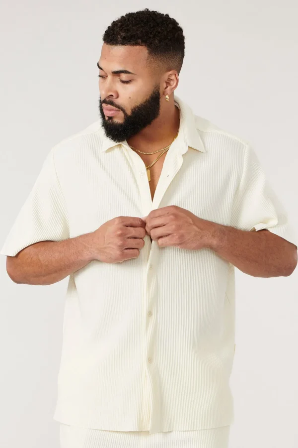 Youngla Shirts<448 Pleated Festival Shirts