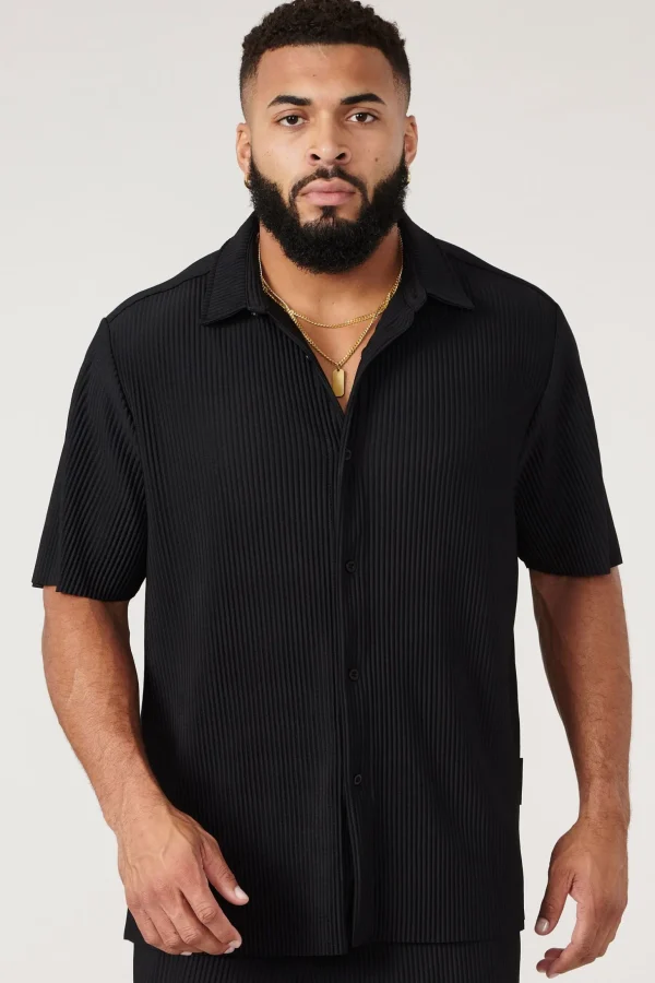 Youngla Shirts<448 Pleated Festival Shirts