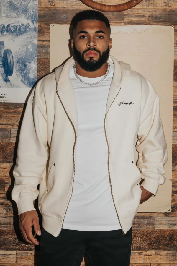 Youngla Outerwear<546 Rivet Zipup Hoodies