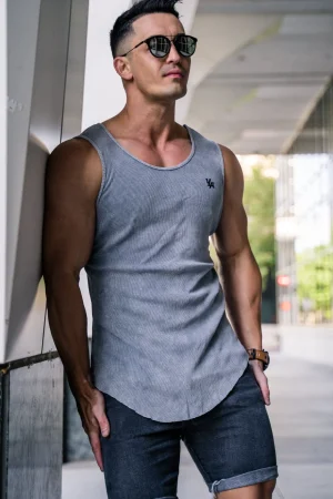 Youngla Tanks<314 Scoop Bottom Ribbed Tank