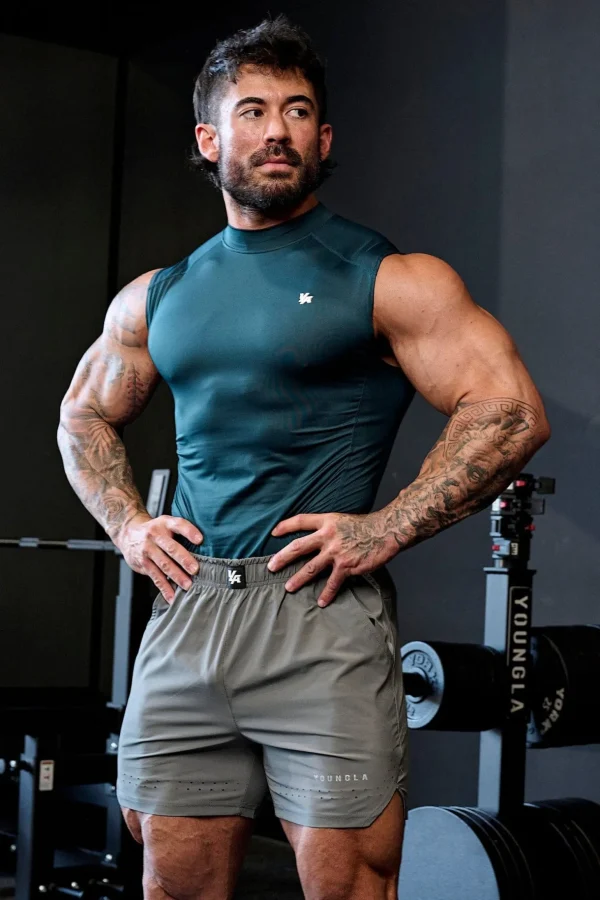Youngla Tanks<315-Stealth Compression Cut-Offs