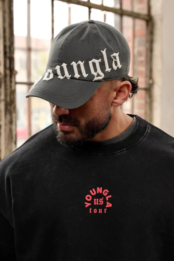 tilted_logo_dad_hat_3.webp Youngla Hats & Beanies<9005-Tilted Logo Dad Hat