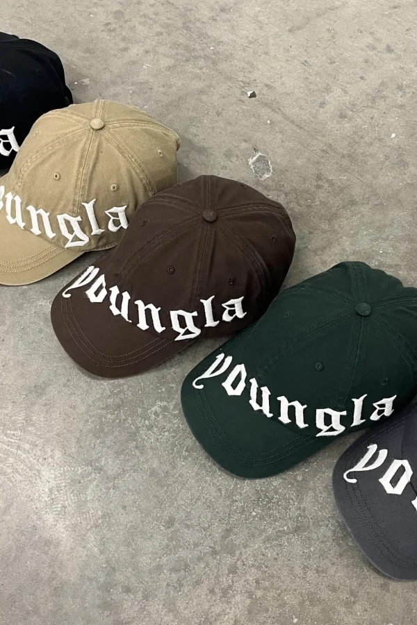 tilted_logo_dad_hat_4.webp Youngla Hats & Beanies<9005-Tilted Logo Dad Hat