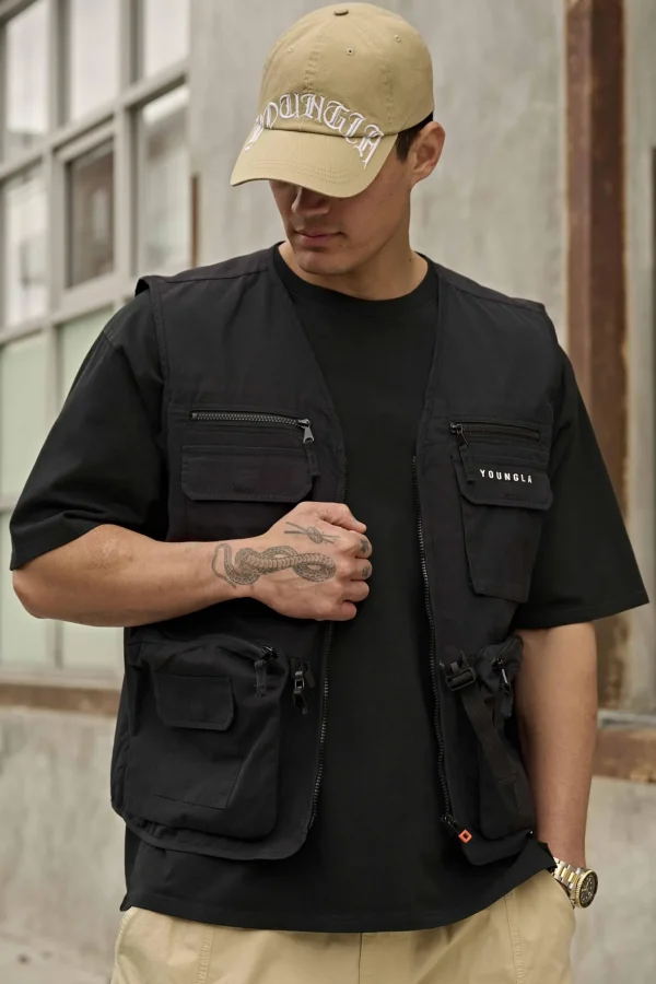 Youngla Outerwear<502-Utility Cargo Vest