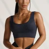 Youngla Bras<W315 Carbon Ribbed Sports Bra