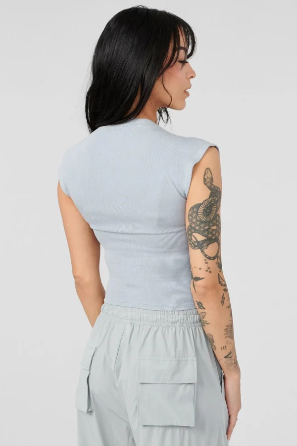 Youngla Tops<W414 Luxe Ribbed Tee