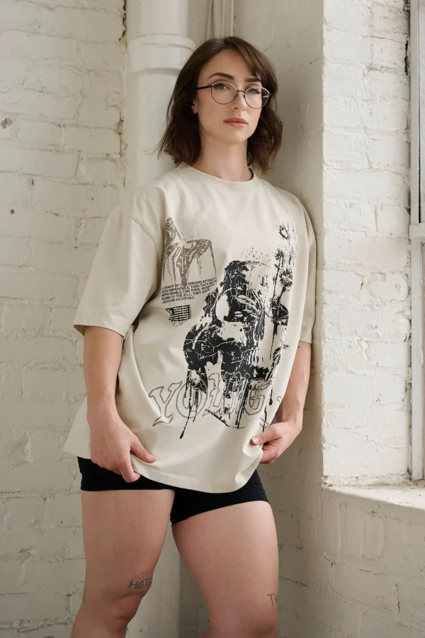 Youngla Tops<W427 Phantom Oversized Tees