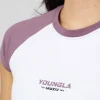 Youngla Tops<W441 Raglan Baby Tee
