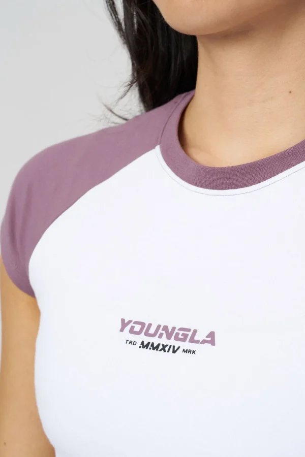 Youngla Tops<W441 Raglan Baby Tee