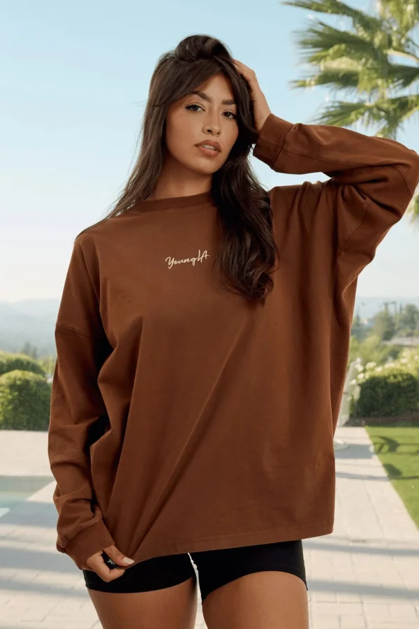 Youngla Tops<W416 Retro Long Sleeve Fall 23