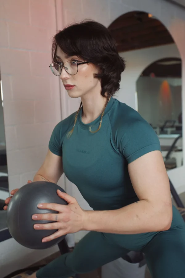 w_seamless_curve_compress_2.webp Youngla Tops<W446 Seamless Curve Compression Tee