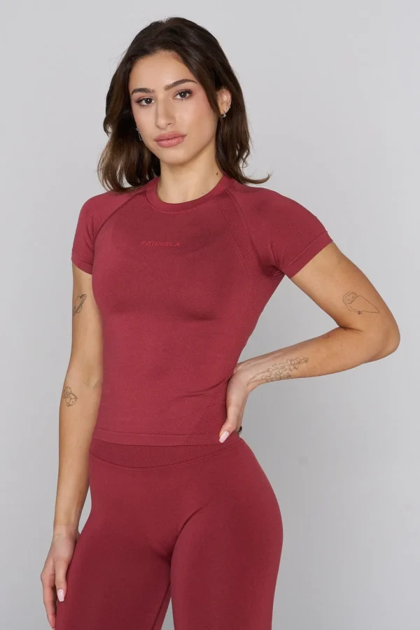 w_seamless_curve_compress_8.webp Youngla Tops<W446 Seamless Curve Compression Tee