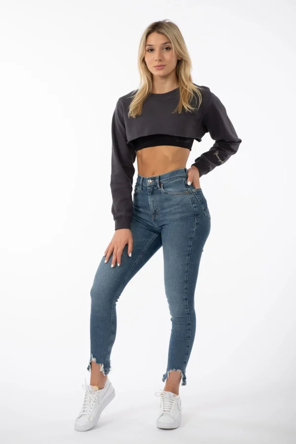 Youngla Outerwear<W501 Super Crop Sweater