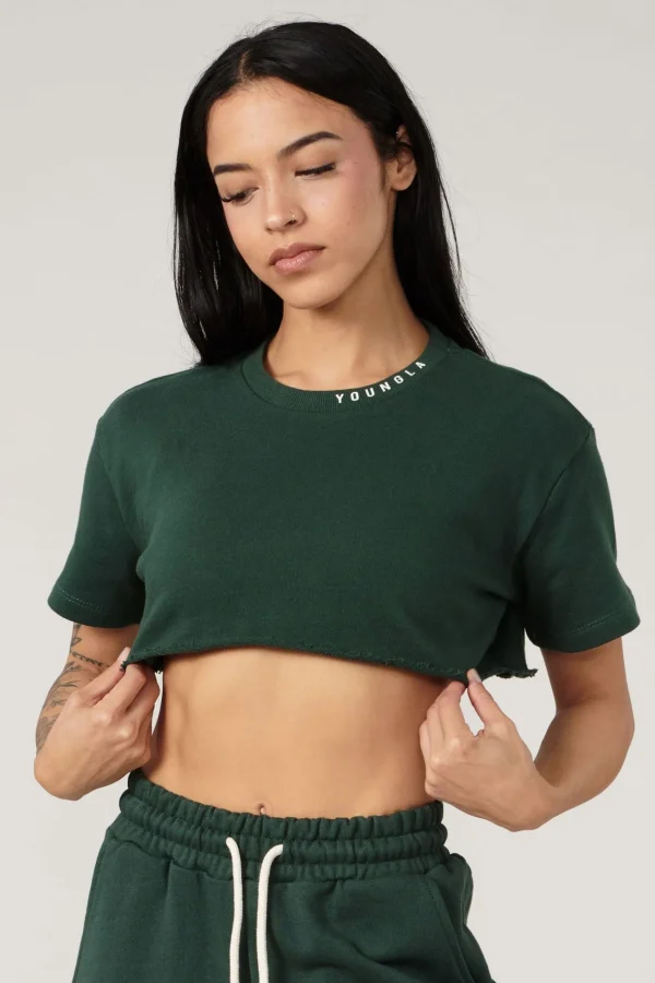 Youngla Tops<W407 Super Cropped Tee