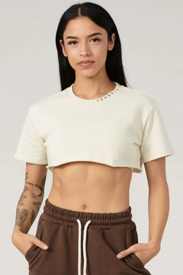Youngla Tops<W407 Super Cropped Tee