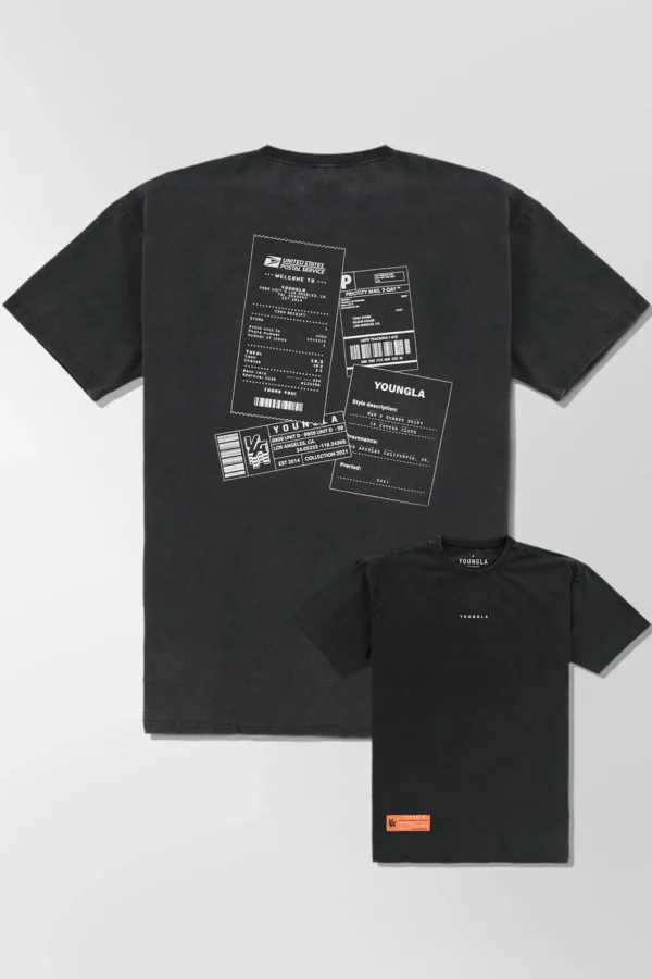 Youngla Shirts<449 Washed Drip Tees