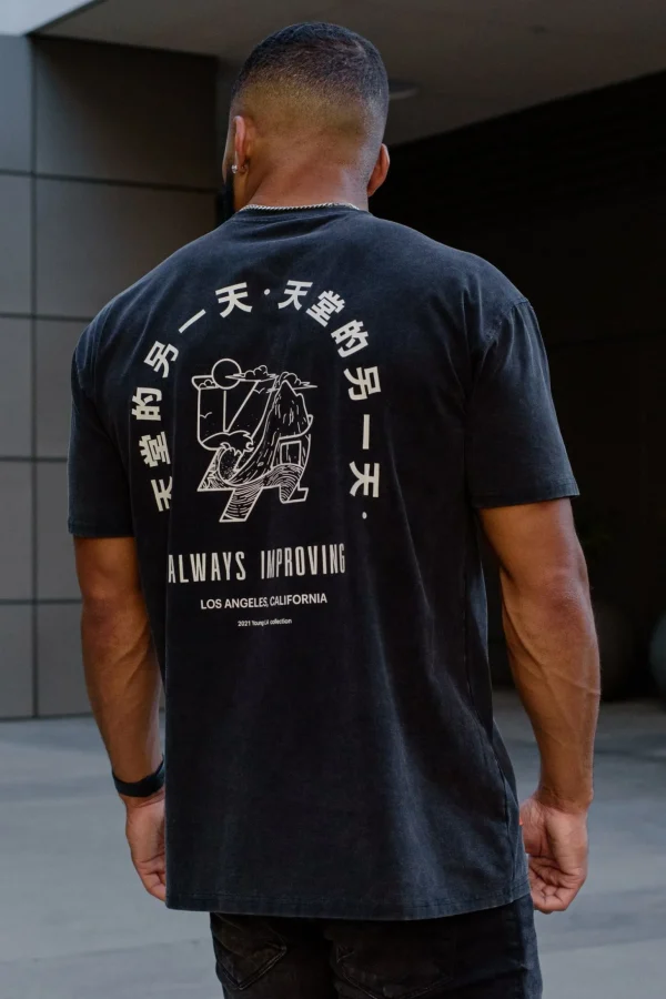 Youngla Shirts<449 Washed Drip Tees