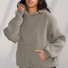 Youngla Outerwear<W514-Bella Sweater Hoodie
