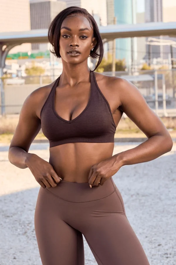 Youngla Bras<W328-Core Seamless Halter Sports Bra