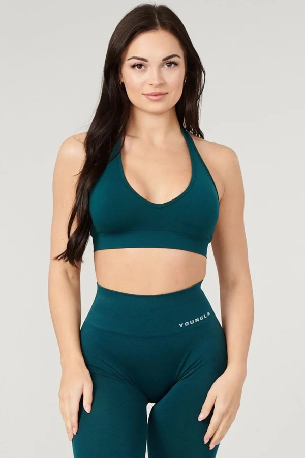 Youngla Bras<W328-Core Seamless Halter Sports Bra