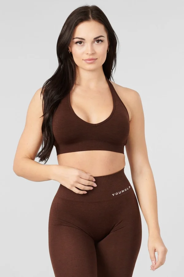 Youngla Bras<W328-Core Seamless Halter Sports Bra
