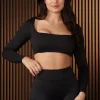 Youngla Bras<W336-Curve Long Sleeve Sports Bra