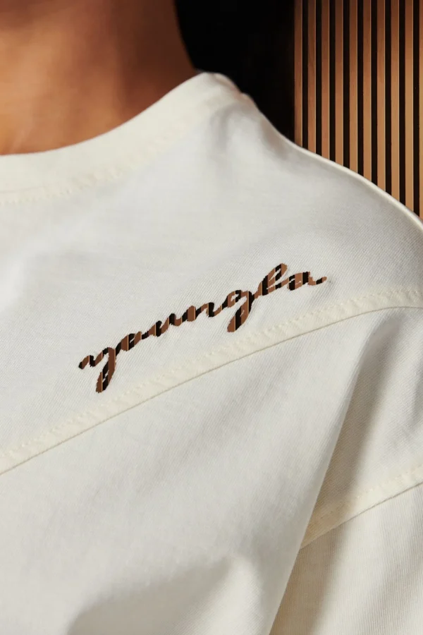 Youngla Tops<W431-Curve Oversize Tee