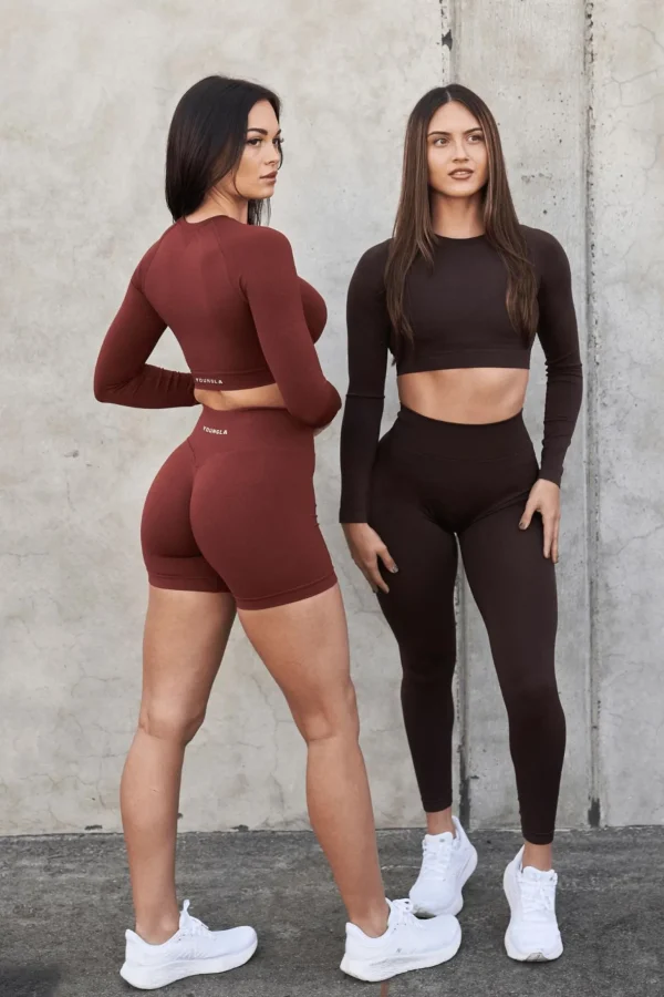 Youngla Tops<W430-Curve Seamless Long Sleeve