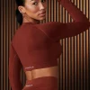 Youngla Tops<W430-Curve Seamless Long Sleeve