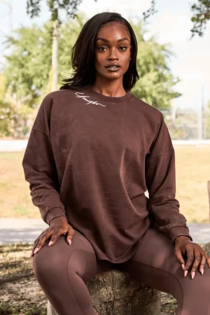 wemblem_long_sleeve_tee_0.webp Youngla Tops<W432-Emblem Long Sleeve Tee