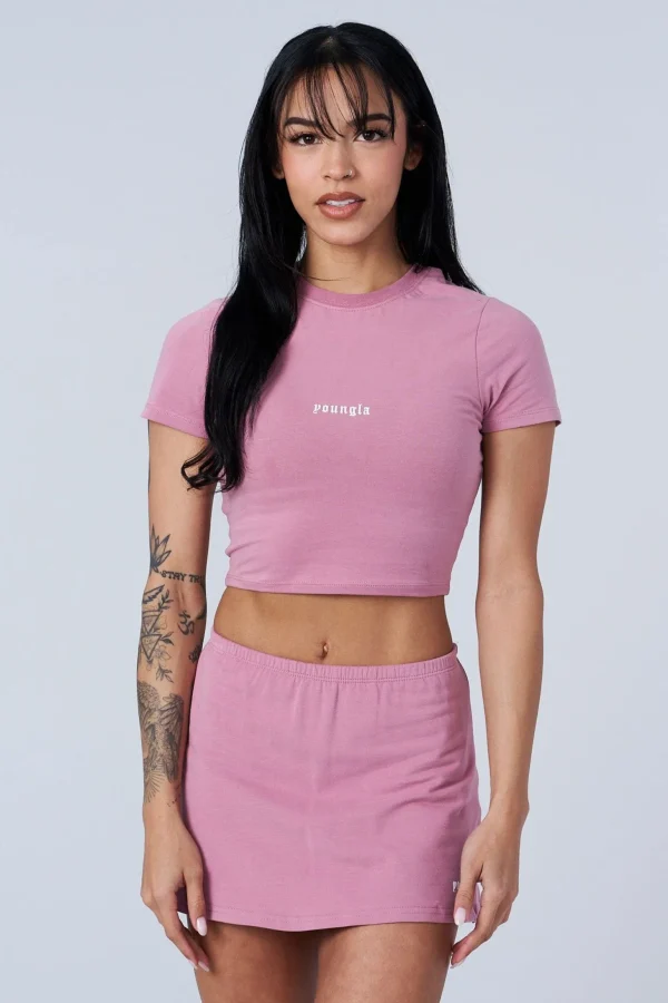 Youngla Tops<W442-Love Sets-Baby Tee