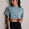 Youngla Tops<W426-Not So Basic Cropped Tee