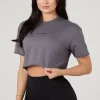 Youngla Tops<W426-Not So Basic Cropped Tee