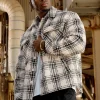 woven_flannel_jackets_3.webp Youngla Outerwear<519-Woven Flannel Jackets