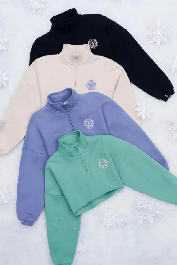 wteddy_crop_quarter_zip_11.webp Youngla Outerwear<W525-Teddy Crop Quarter Zip